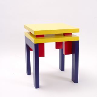 Tribute to Mondriaan: Jean Mauboules - stool 34x34x43 cm