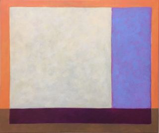 Babette Treumann  -Yellow blue - cm 50x70 olieverf linnen