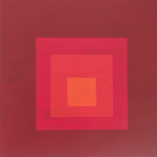 Ankie Postma -Dan rood- cm 40x40 acryl op doek