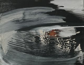 Nies de Vuist - ZT -  cm 40x50 acryl op linen