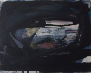 Nies de Vuist - ZT -  cm 40x50 acryl op linen