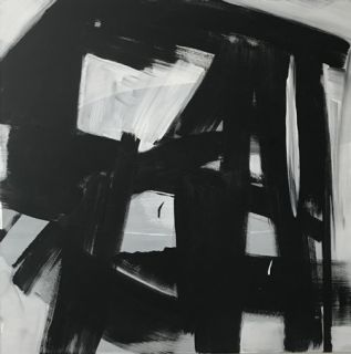 Nies de Vuist - ZT -  cm 50x40 acryl op linen