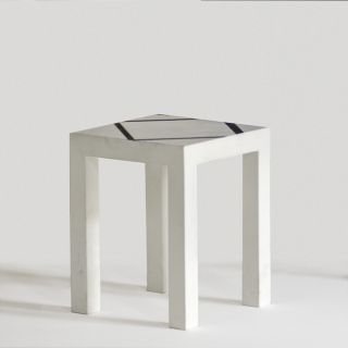 Tribute to Mondriaan: Lucio del Pezzo - stool 34x34x43 cm - wood
