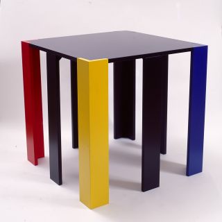 Tribute to Mondriaan: Norbert Thomas table 70x70x70 cm