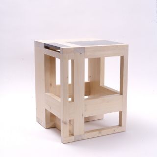 Tribute to Mondrian: Piet van Zon - stool 34x34x43 cm - wood