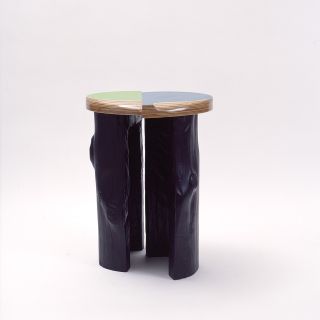Tribute to Mondriaan: Reszo Somfai - stool 34x34x43 cm - wood