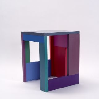 Tribute to Mondriaan: Julian Gil - stool 34x34x43 cm - wood